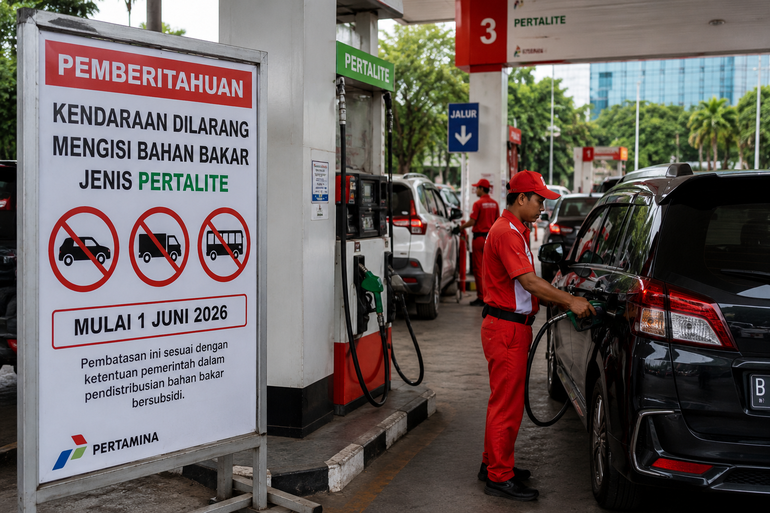 hoaks larangan Pertalite 2026 klarifikasi Pertamina dan regulasi BBM