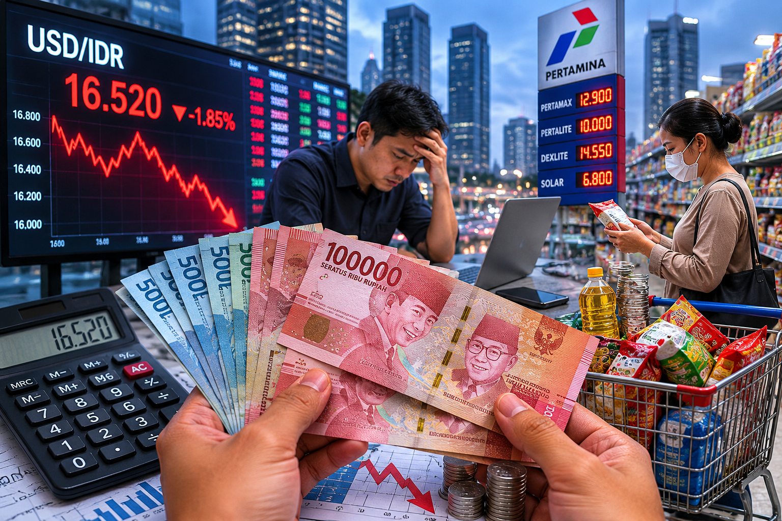 pelemahan rupiah 2026 terhadap dolar AS grafik dan analisis
