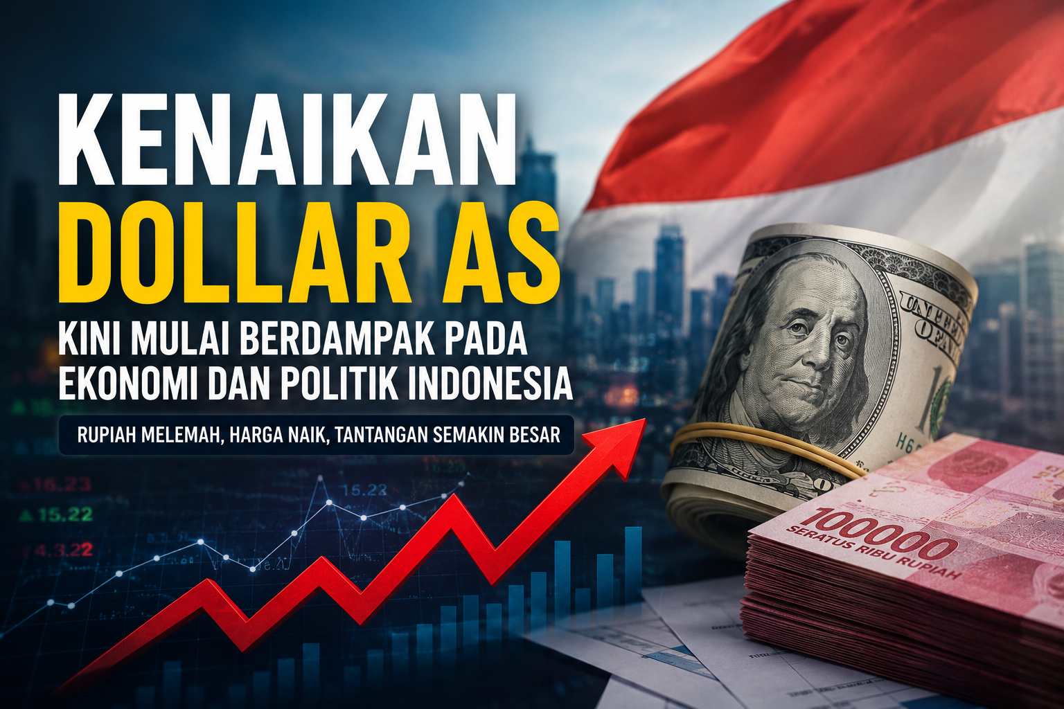 Kenaikan Dollar AS Kini Mulai Berdampak pada Ekonomi dan Politik Indonesia