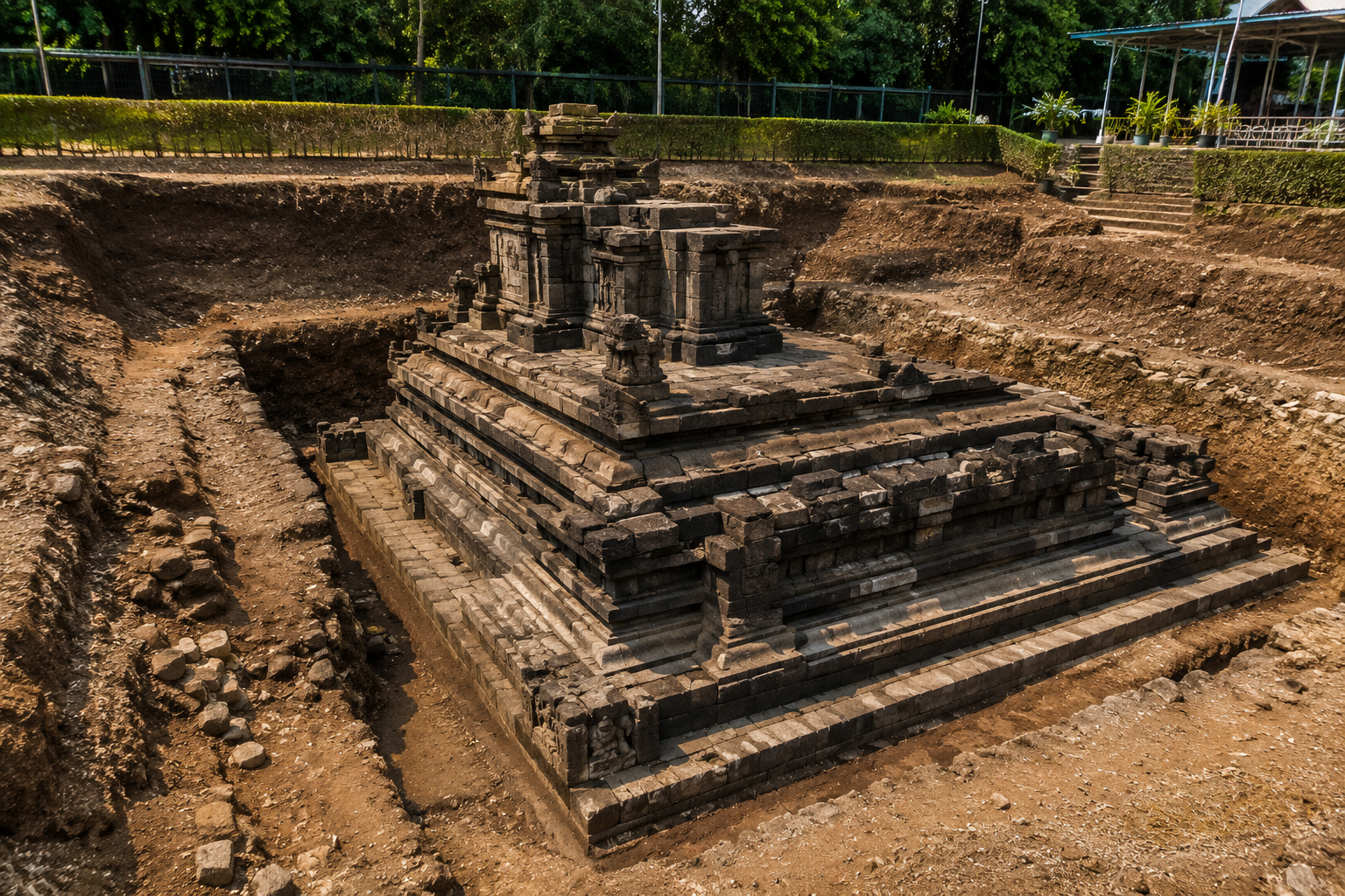 Candi Losari Magelang struktur candi Hindu