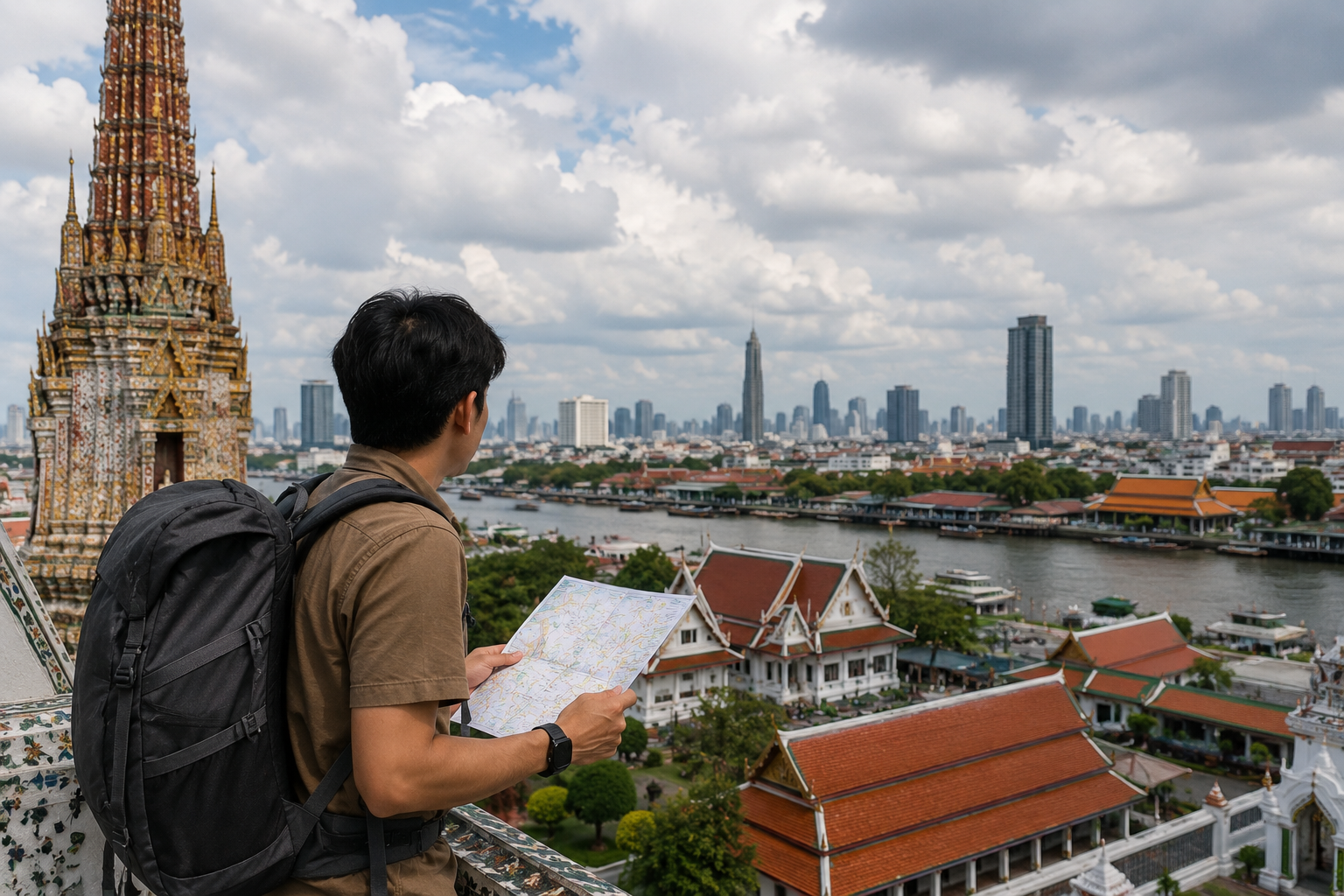 backpacker menikmati traveling budget 5 juta di Vietnam