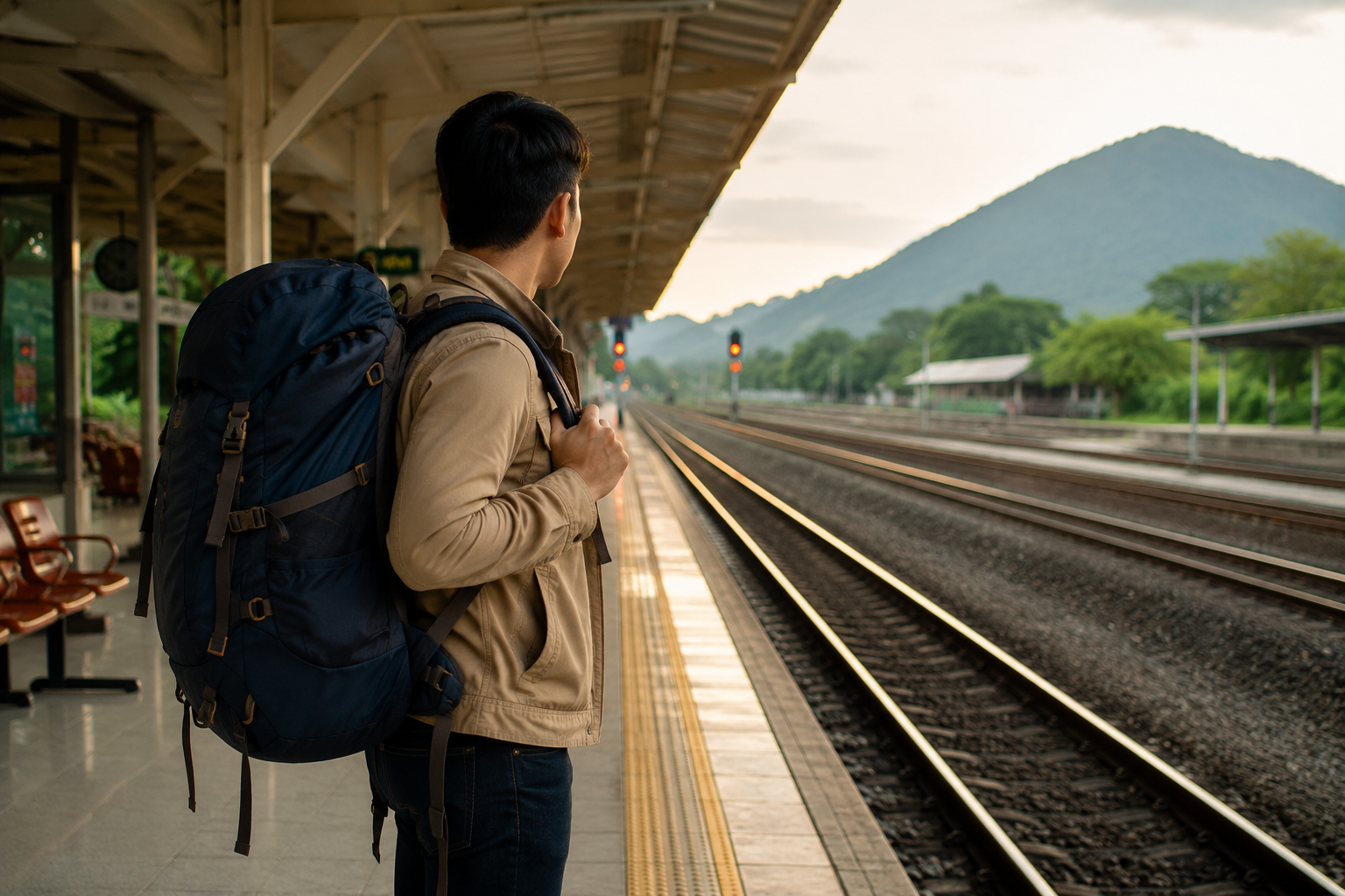 wanita menerapkan tips solo traveling di bandara
