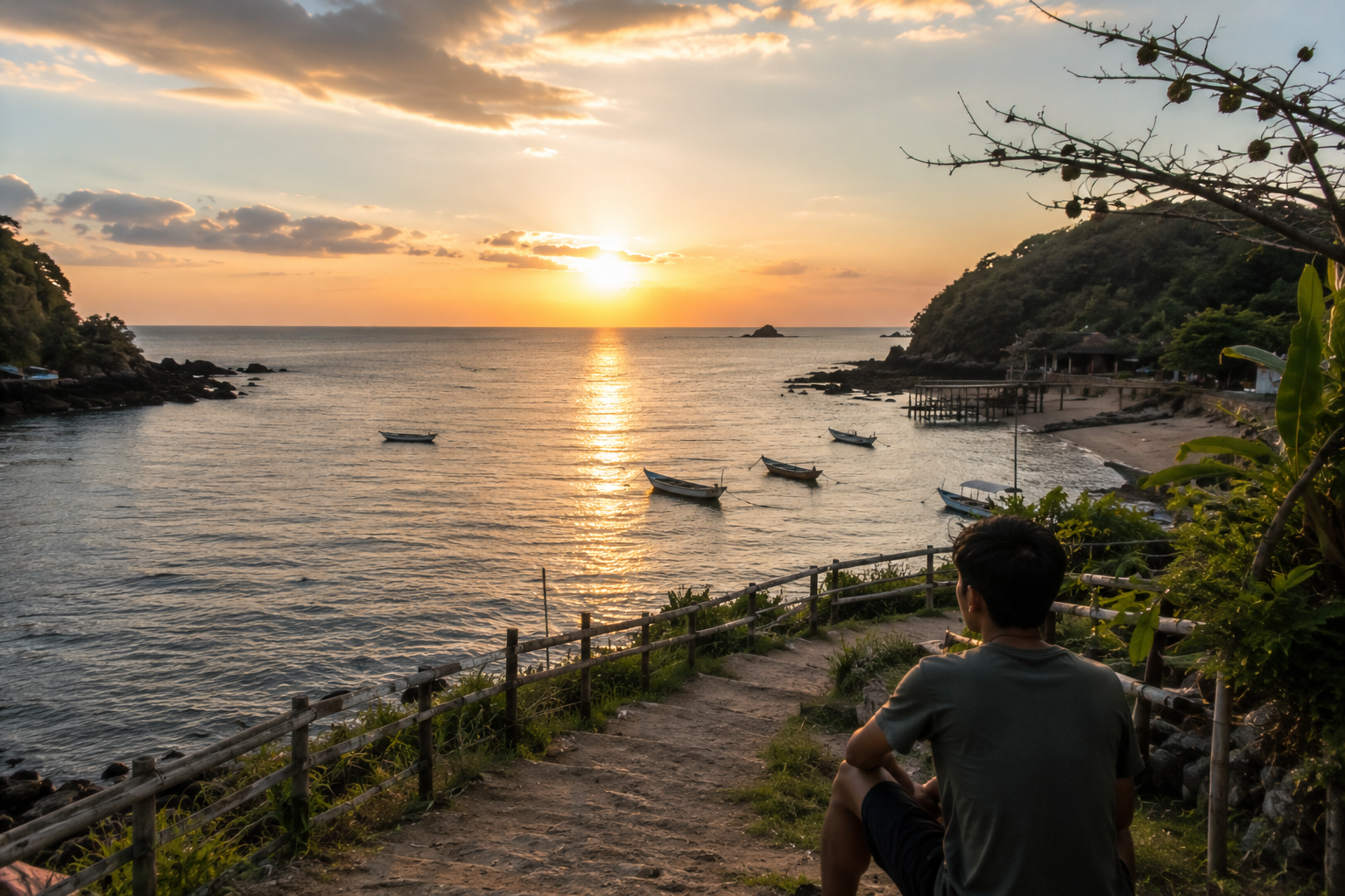suasana tenang destinasi wisata sederhana di Indonesia