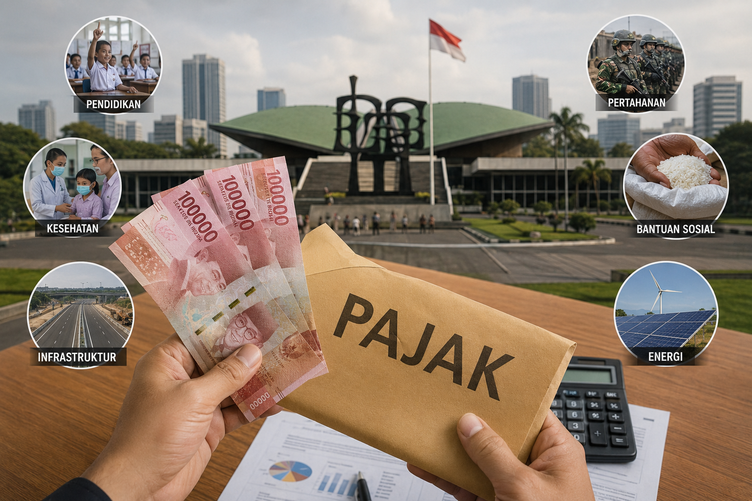 grafik alokasi APBN 2026 untuk perlindungan sosial