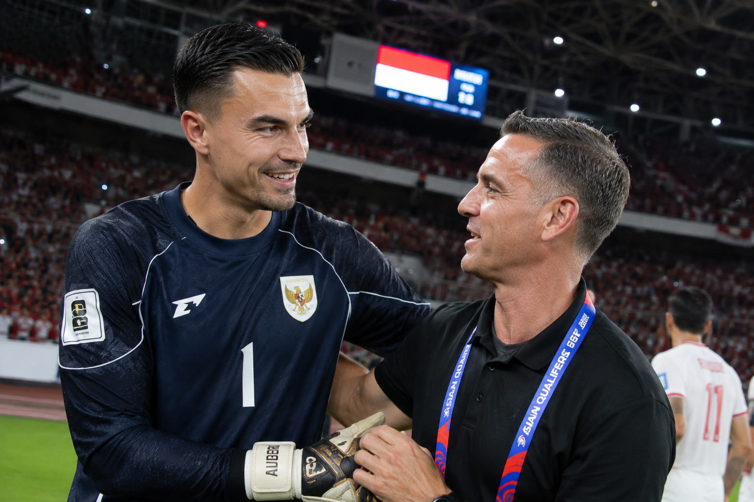 aksi penyelamatan Emil Audero Timnas Indonesia vs Oman