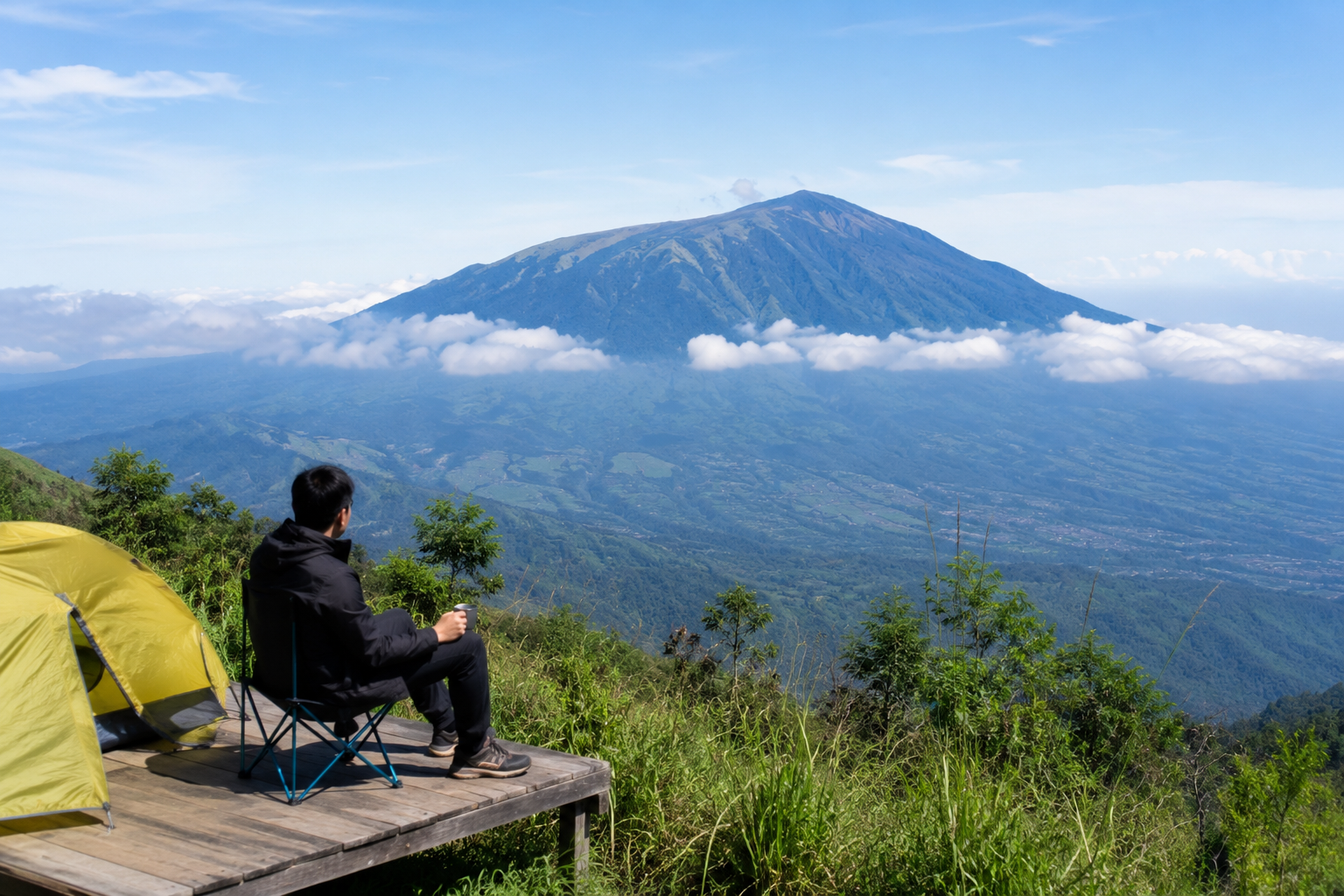 Gunung Mayana Kuningan view Gunung Ciremai