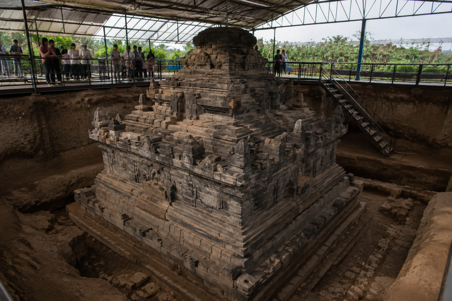 Candi Losari Magelang struktur candi Hindu