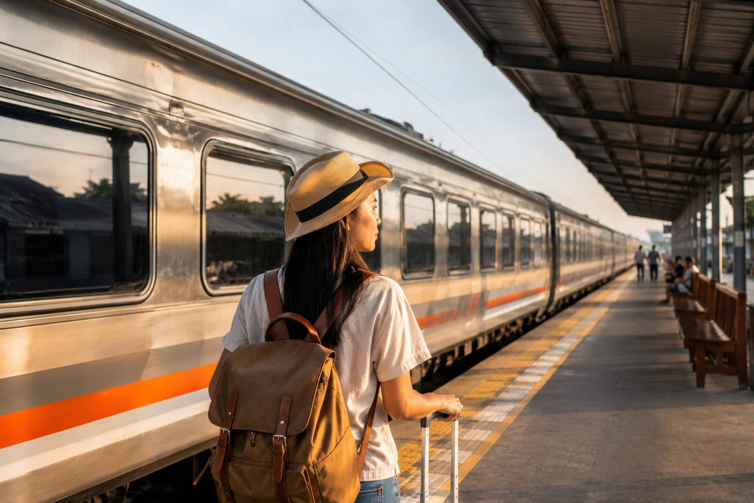 Traveling Naik Kereta Api Keliling Pulau Jawa dengan kereta jarak jauh melintasi berbagai kota wisata di Indonesia.