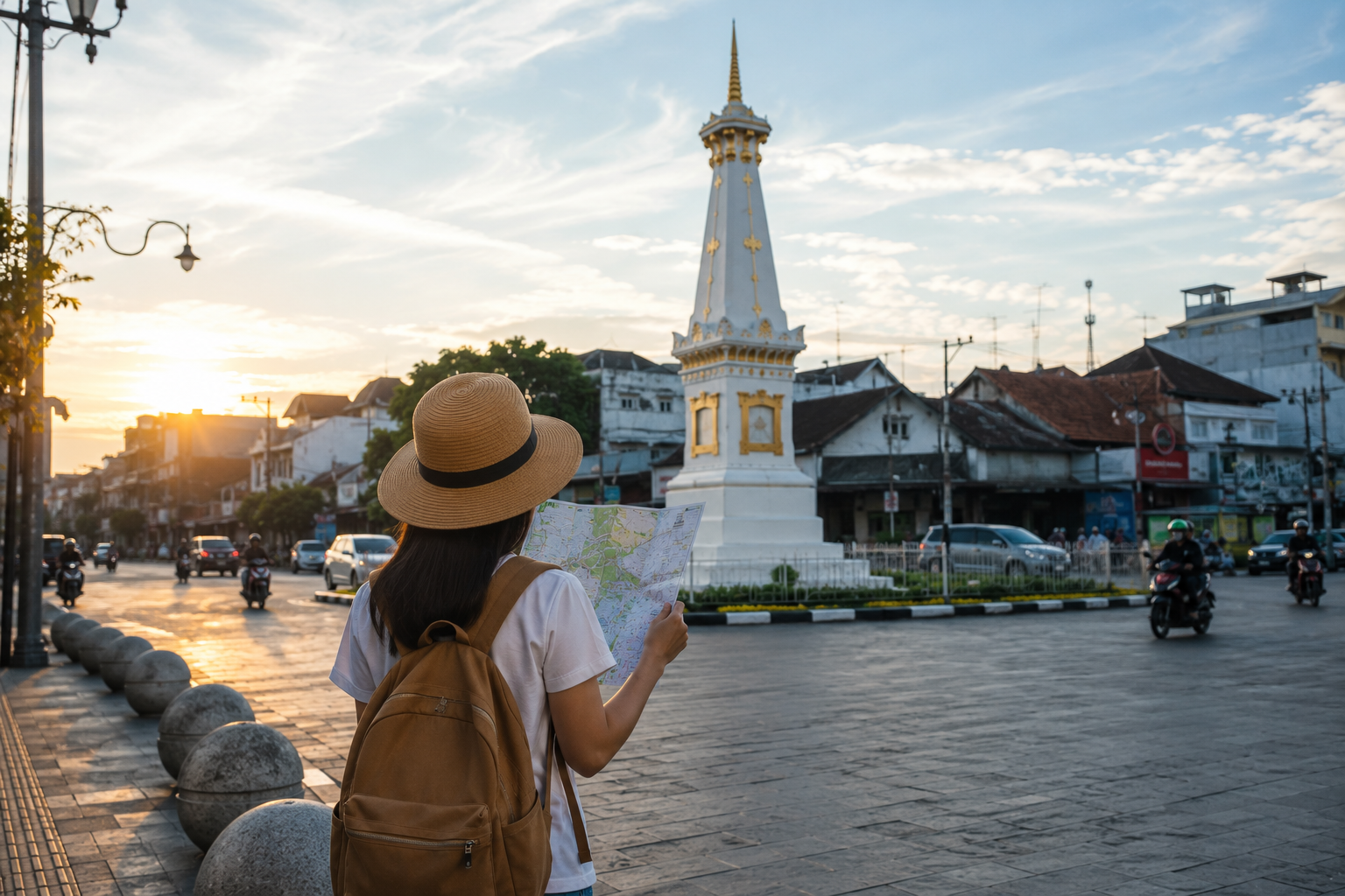 Wisatawan menikmati suasana Malioboro Yogyakarta pada malam hari dengan anggaran liburan hemat.