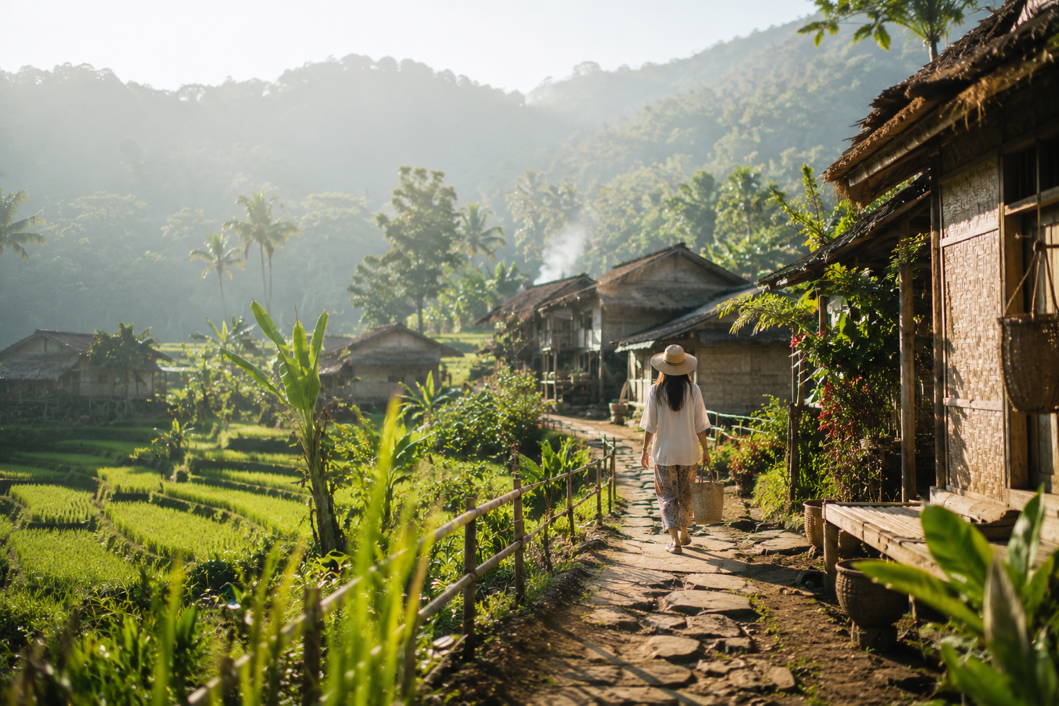 Wisata Desa Terindah di Indonesia dengan suasana pedesaan yang asri dan cocok untuk slow living