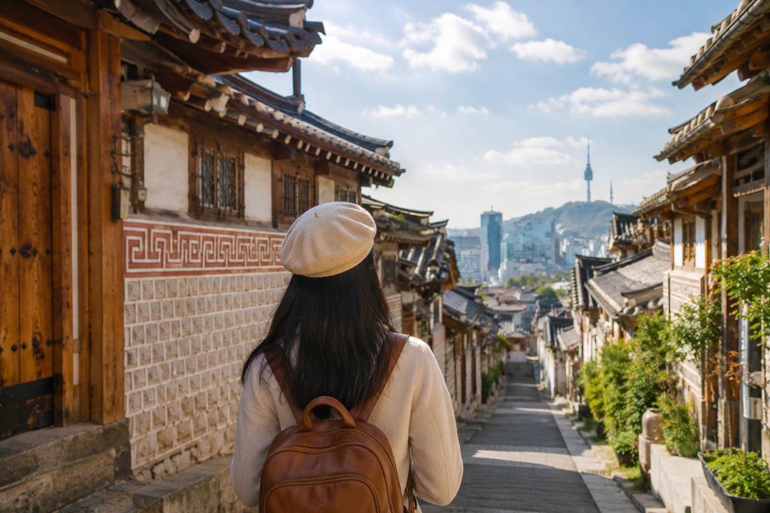 solo traveling Korea 2026 dengan wisatawan menjelajahi Seoul dan menggunakan transportasi umum
