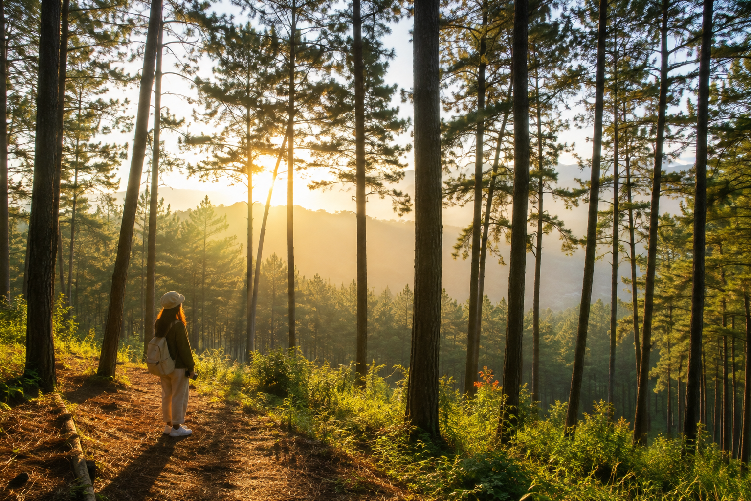 Wisata Hutan Pinus Indonesia menawarkan suasana sejuk, pepohonan pinus yang rindang, dan panorama alam yang cocok untuk rekreasi.