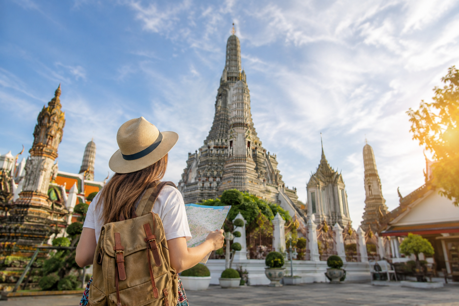 Traveling ke Thailand 2026 dengan suasana wisata Bangkok untuk wisatawan Indonesia