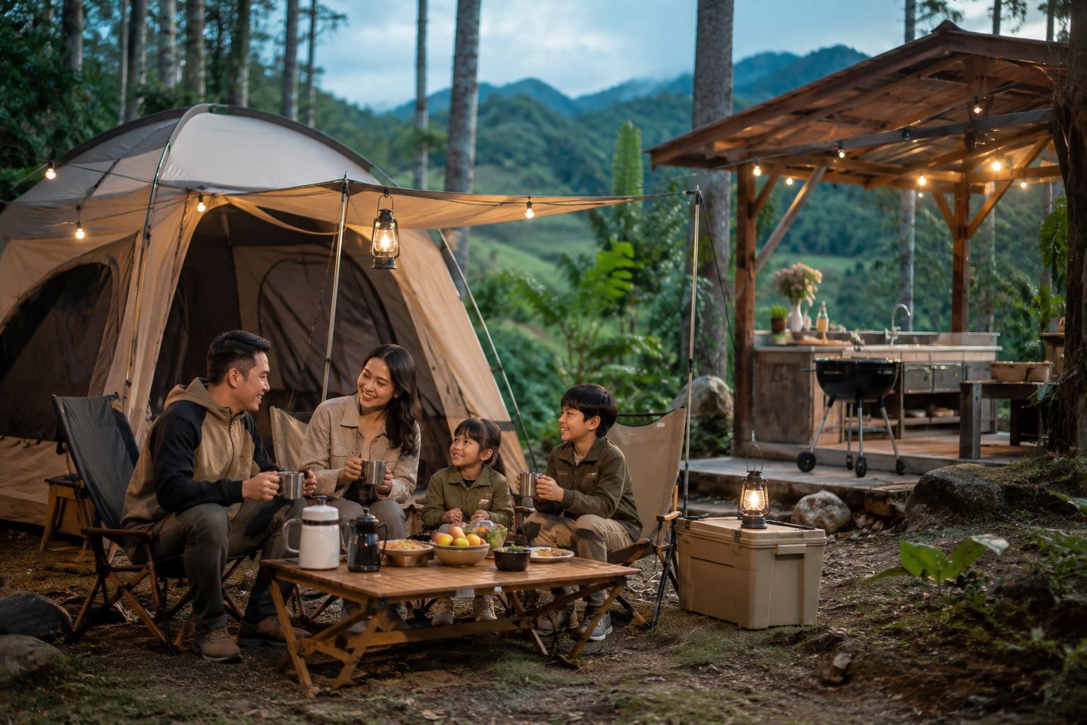 Tempat Camping Keluarga di Indonesia dengan fasilitas lengkap, area nyaman, dan pemandangan alam yang cocok untuk liburan bersama anak.